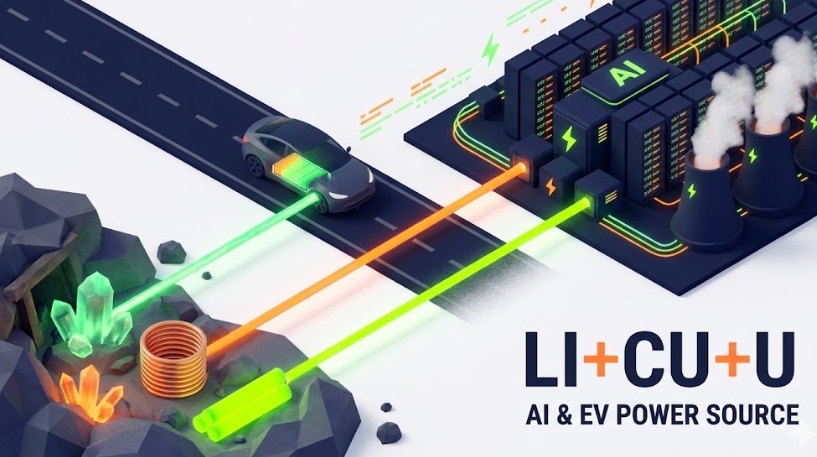 원자재 슈퍼사이클 수혜주: 전기차 둔화 속 리튬 구리 우라늄 전망 및 SQM 주가 저평가 분석